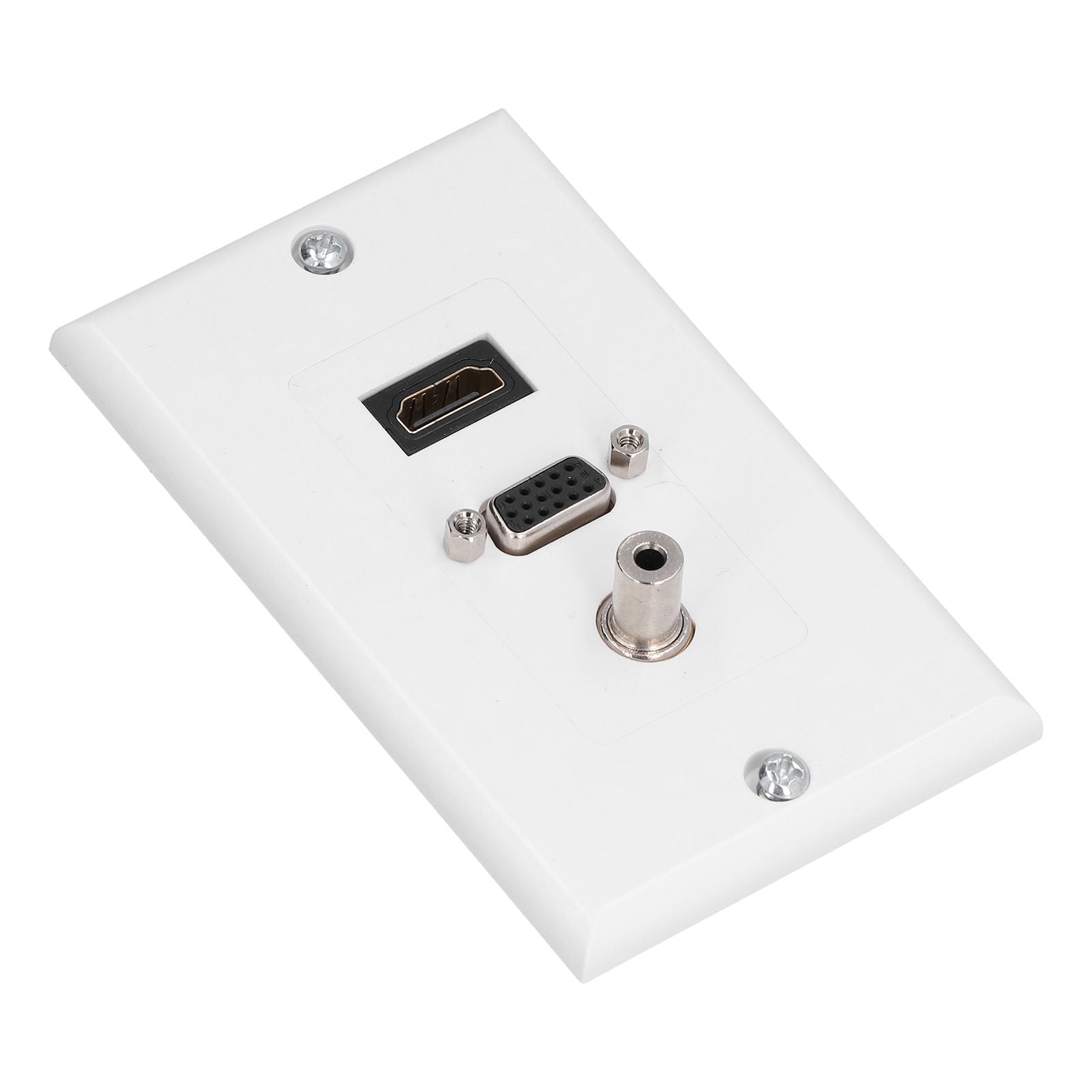 Audio Video Wall Socket 3.5mm F Connector Multimedia Port Wear Resistant Composite Video Panel