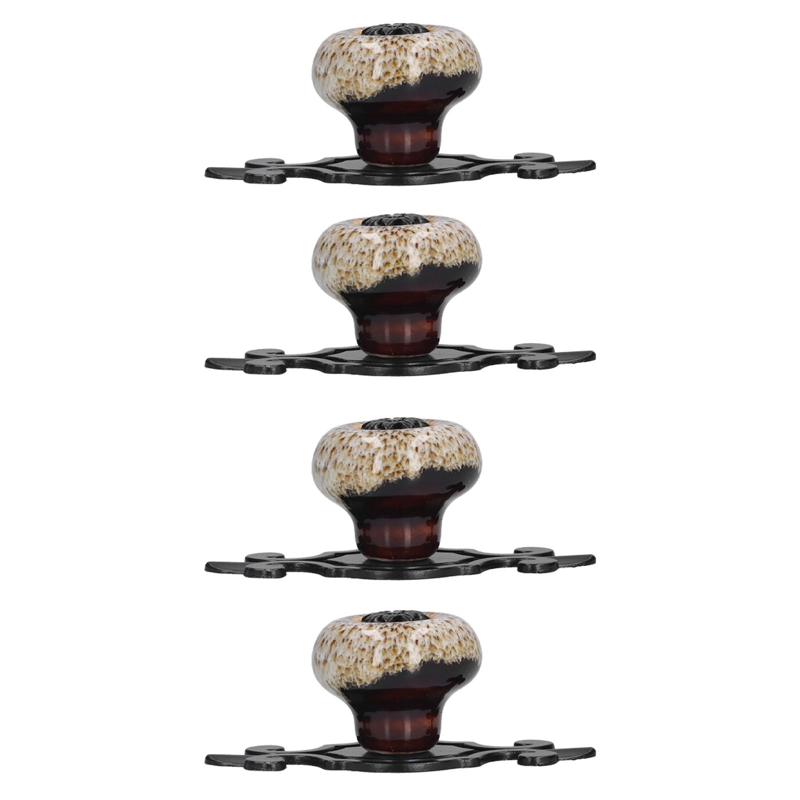 4 Sets Furniture Handle Zinc Alloy Cabinet Door Drawer Handle Exquisite Furniture AccessoriesWhite