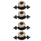 4 Sets Furniture Handle Zinc Alloy Cabinet Door Drawer Handle Exquisite Furniture AccessoriesWhite