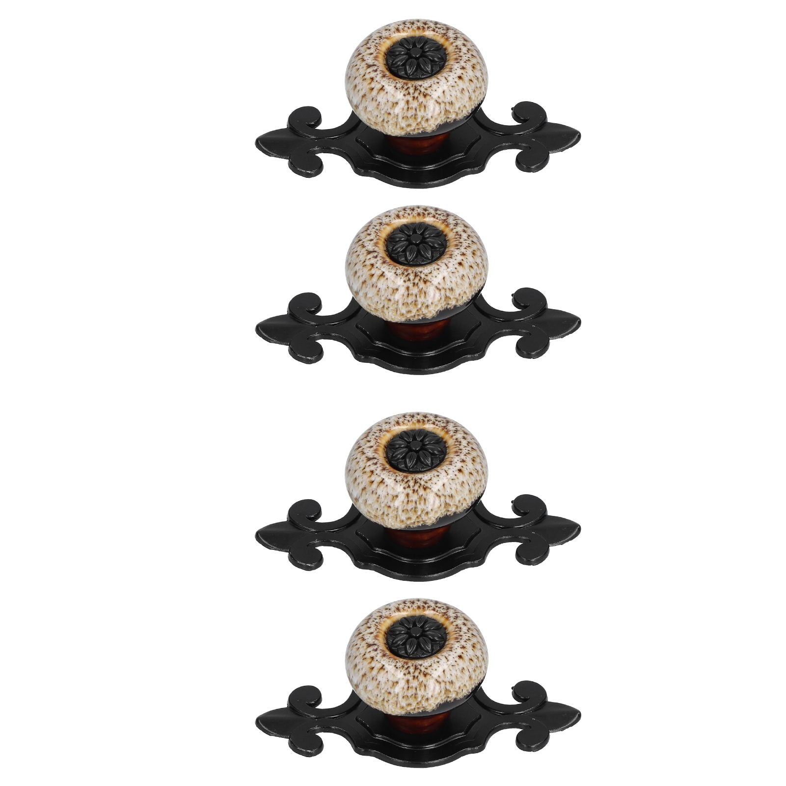 4 Sets Furniture Handle Zinc Alloy Cabinet Door Drawer Handle Exquisite Furniture AccessoriesWhite