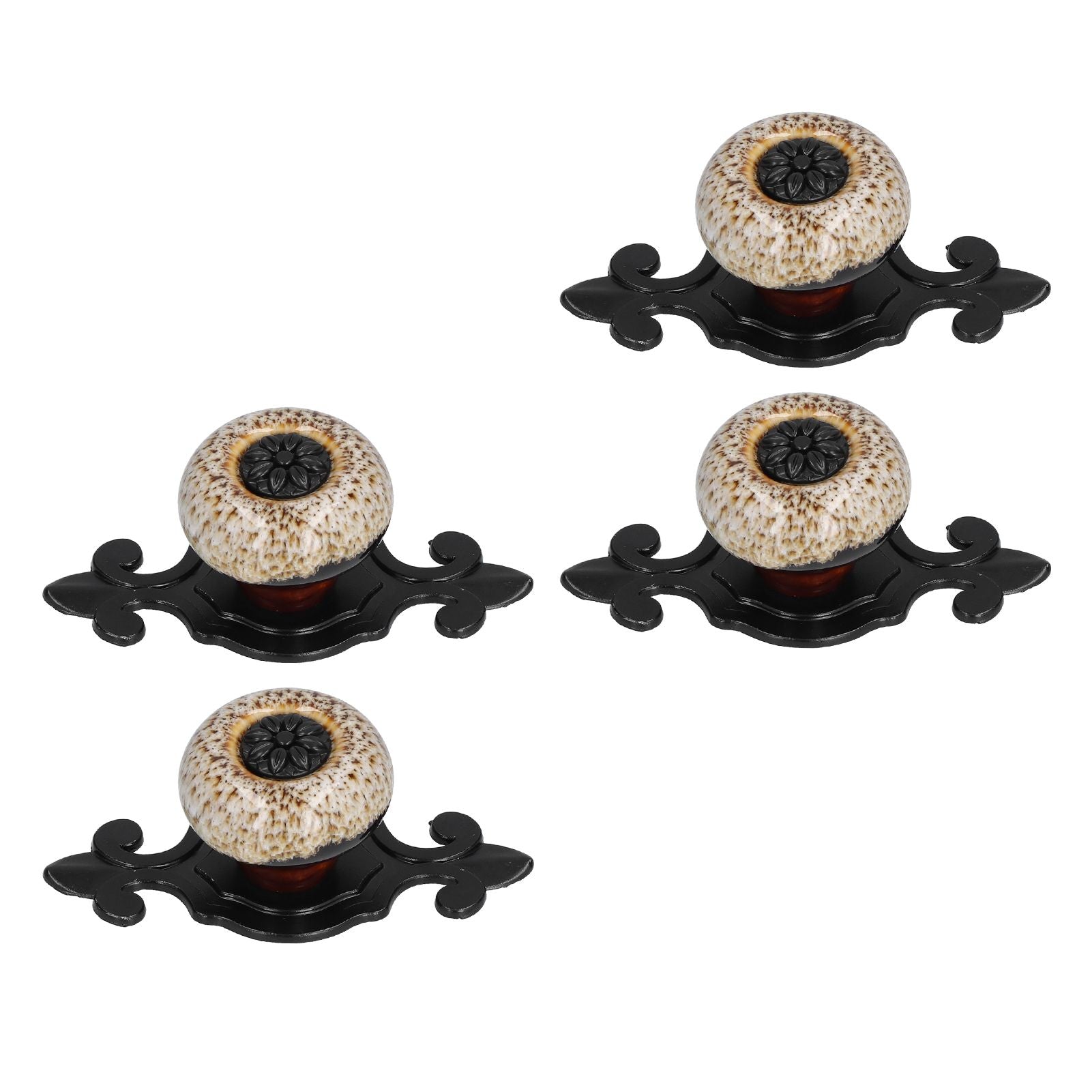 4 Sets Furniture Handle Zinc Alloy Cabinet Door Drawer Handle Exquisite Furniture AccessoriesWhite