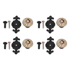 4 Sets Furniture Handle Zinc Alloy Cabinet Door Drawer Handle Exquisite Furniture AccessoriesWhite