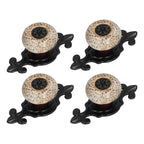 4 Sets Furniture Handle Zinc Alloy Cabinet Door Drawer Handle Exquisite Furniture AccessoriesWhite