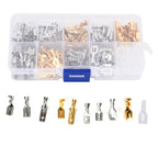 150Pcs Wire Terminals Brass Oxidation Resistance Corrosion Resistance High Conductivity Wire Crimp Terminal Block