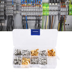 150Pcs Wire Terminals Brass Oxidation Resistance Corrosion Resistance High Conductivity Wire Crimp Terminal Block