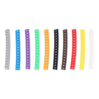 Clip On Cable Marker Waterproof Cable Identification Tube Colorful 0‑9 Number Wire Label Tube Wire Marker