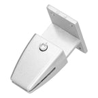 4pcs Desk Screen Baffle Clamp T Type Aluminum Alloy Silver Desktop Partition Bracket Holder for Office Classroom