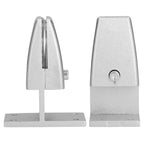 4pcs Desk Screen Baffle Clamp T Type Aluminum Alloy Silver Desktop Partition Bracket Holder for Office Classroom