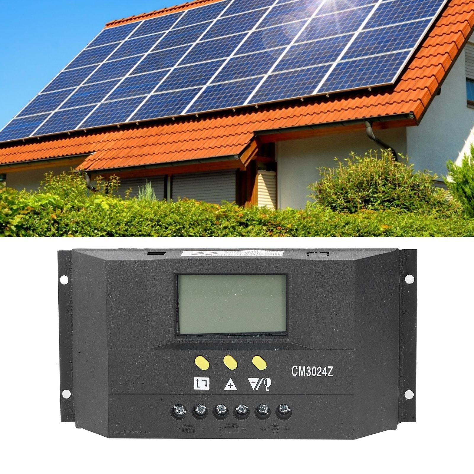 PWM Intelligent Solar Controller Photovoltaic Power Generation Solar Charge Controller 12V/24V50A