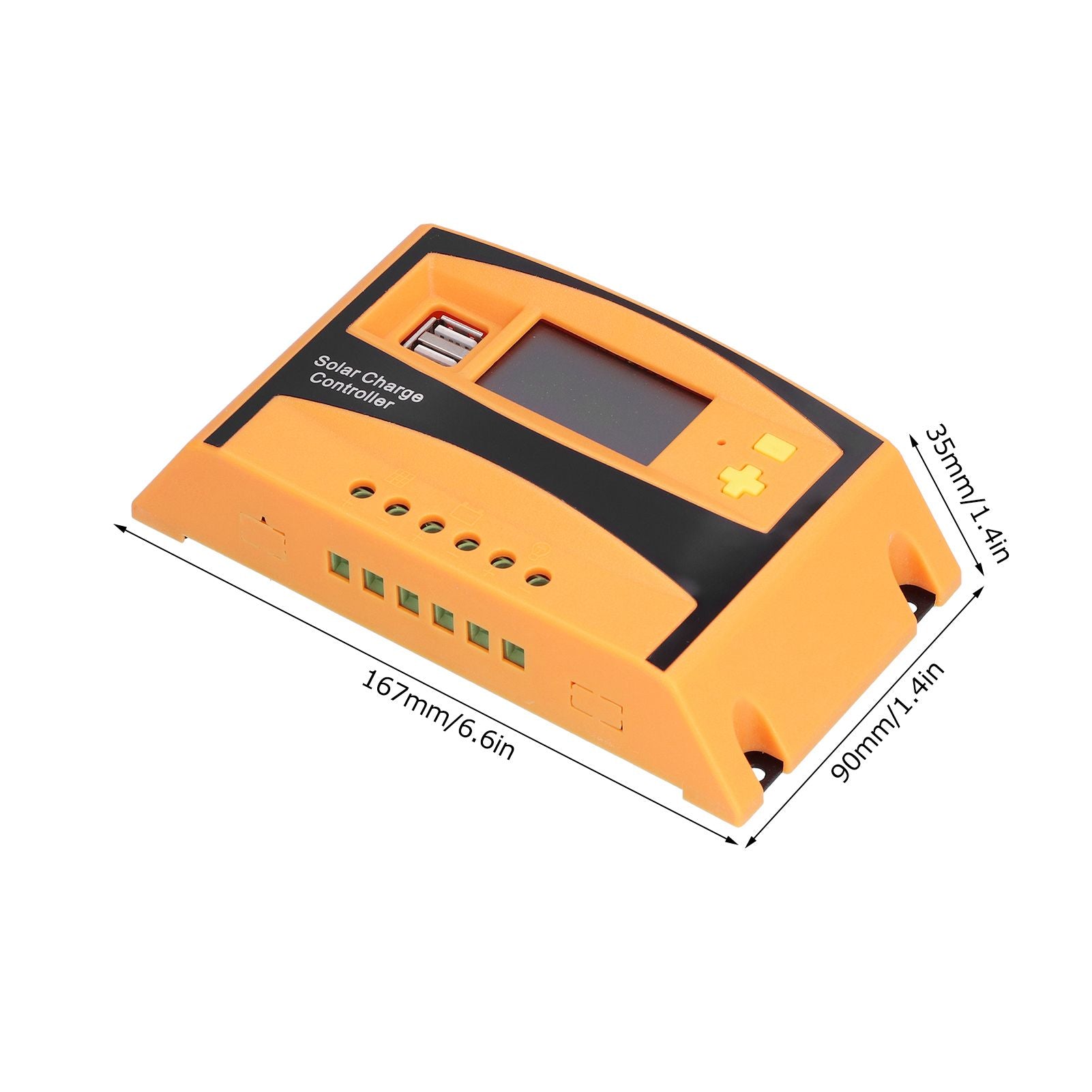 12V/24V Solar Charge Controller Solar Charge Discharge Regulator Waterproof Photovoltaic Controller60A