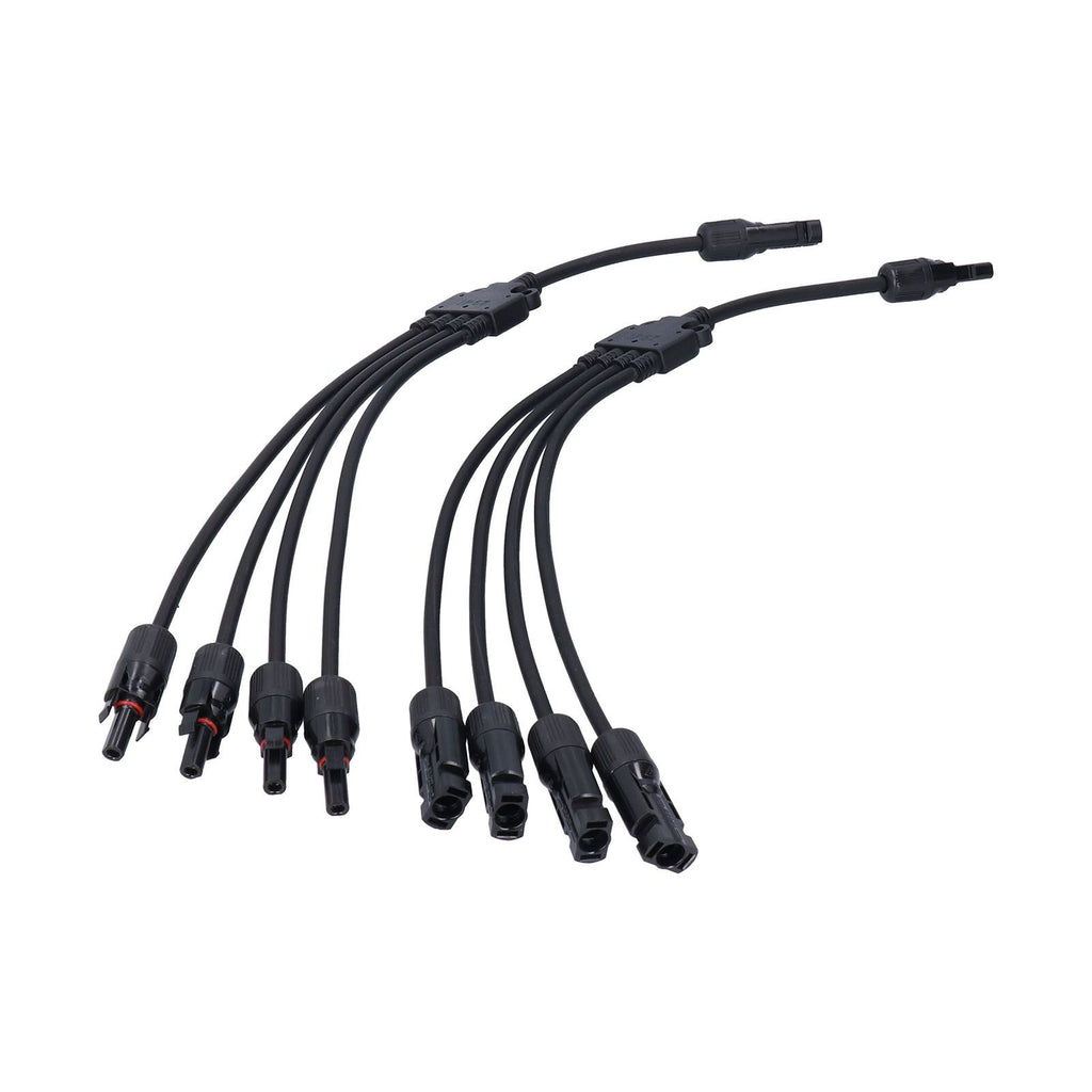 Solar Panel Connector 4 Branch Y Type Parallel Connector Solar Panel Extension Cable PV Wire Adapter