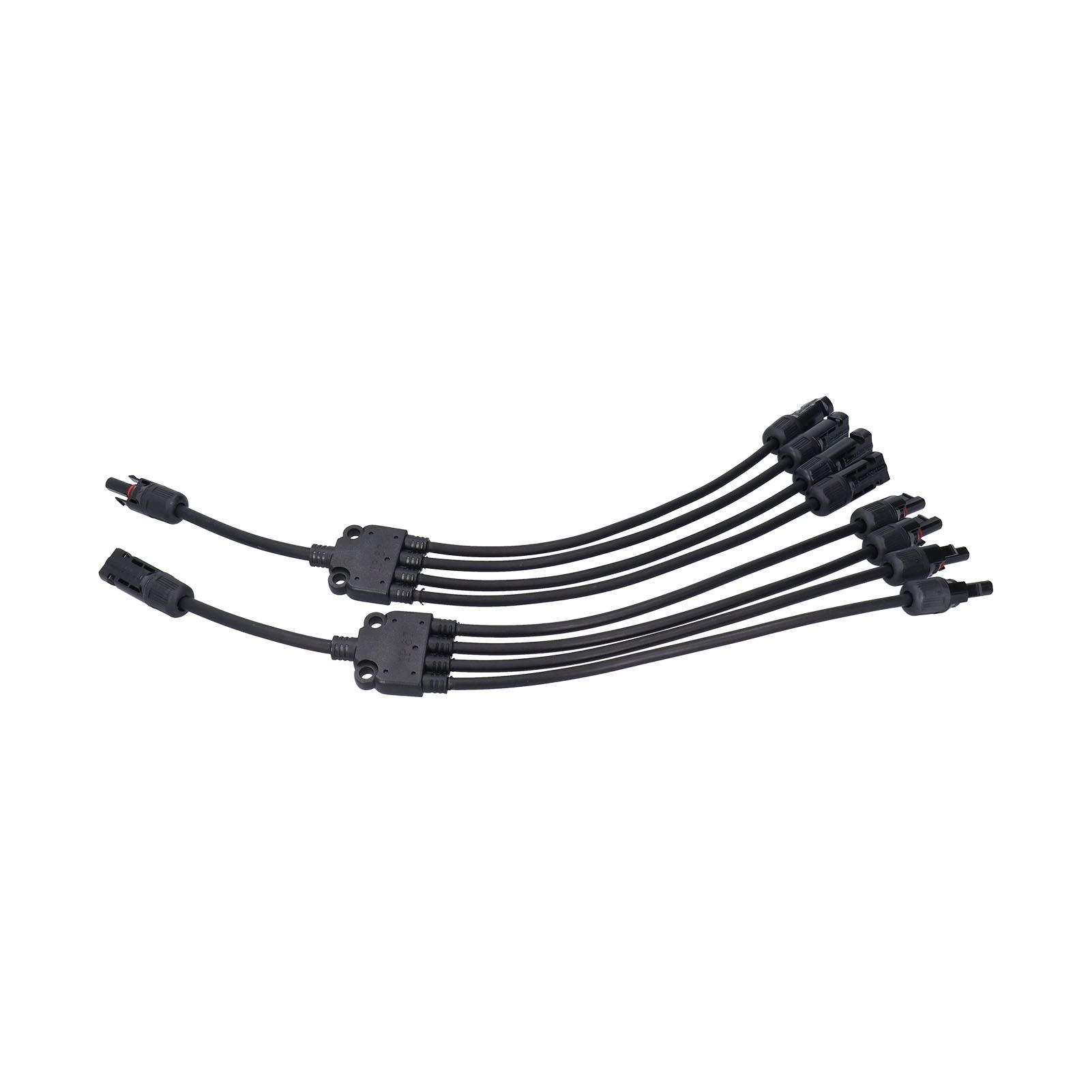 Solar Panel Connector 4 Branch Y Type Parallel Connector Solar Panel Extension Cable PV Wire Adapter