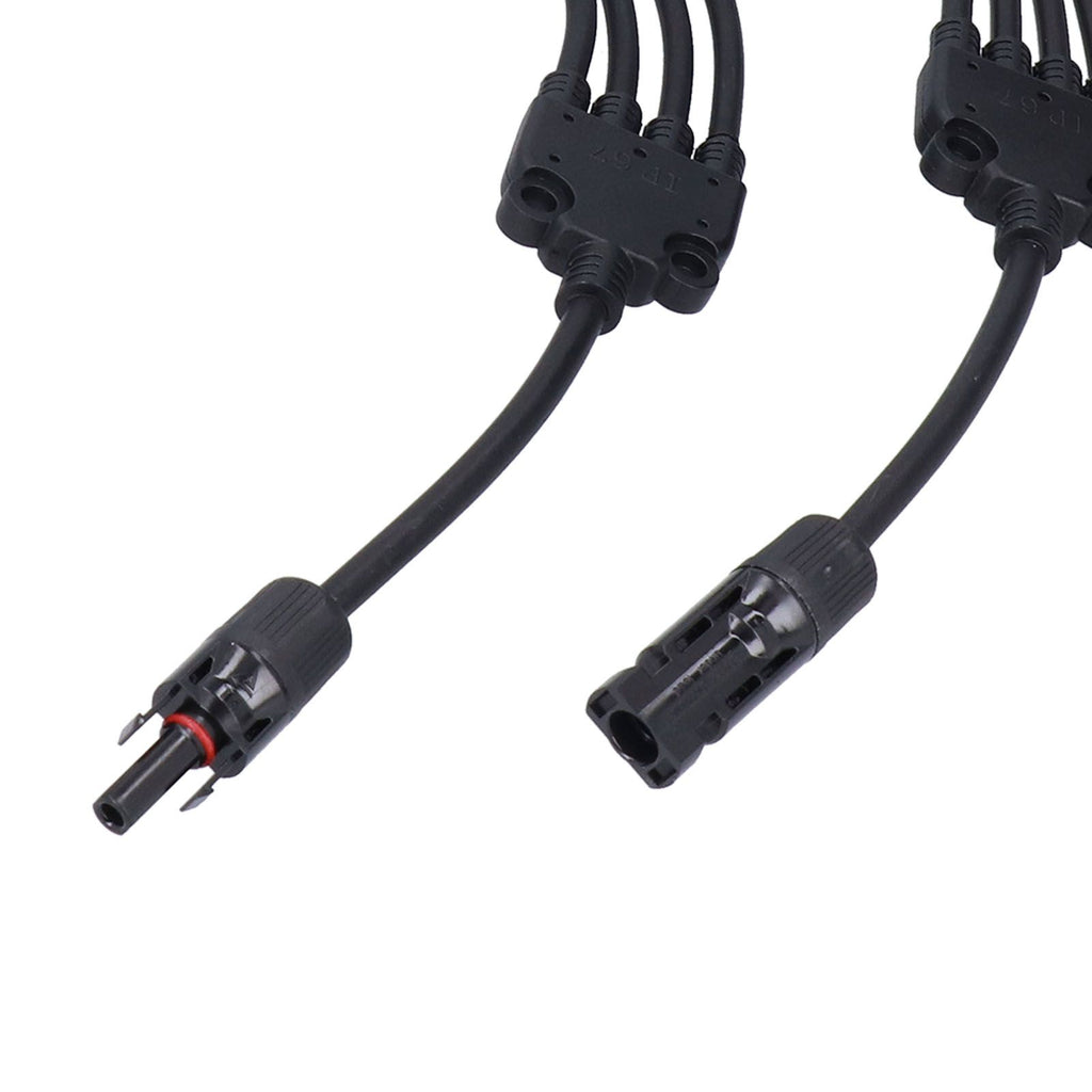 Solar Panel Connector 4 Branch Y Type Parallel Connector Solar Panel Extension Cable PV Wire Adapter