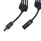 Solar Panel Connector 4 Branch Y Type Parallel Connector Solar Panel Extension Cable PV Wire Adapter