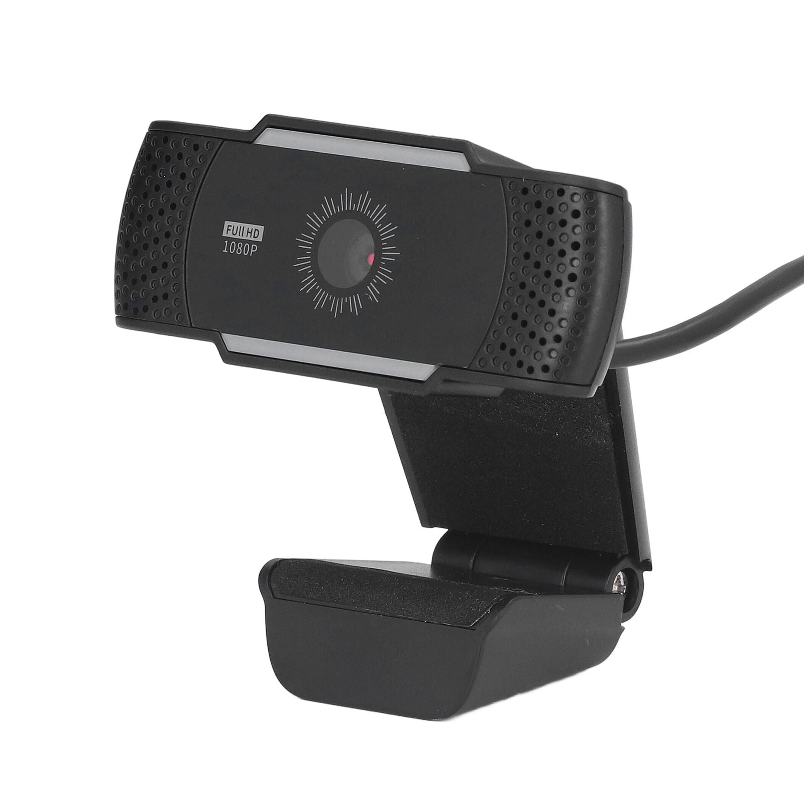 Computer Camera Microphone Automatic Noise Reduction Full HD 1080P USB Stereo Webcam with Rotatable Clip for Office