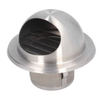 Stainless Steel Air Vent Stainless Steel Round Bull Nosed External Extractor for External Wall Exhaust 60