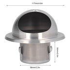 Stainless Steel Air Vent Stainless Steel Round Bull Nosed External Extractor for External Wall Exhaust 60