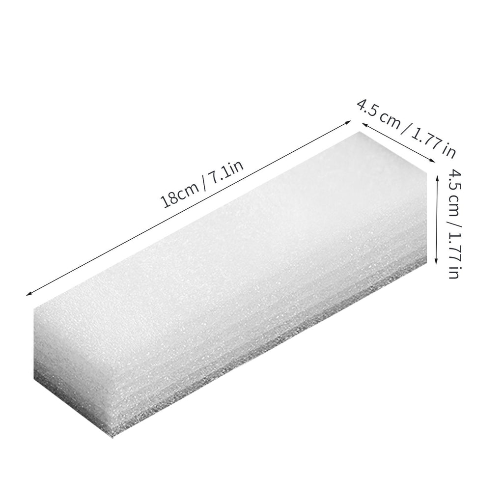 Dry Foam White Pearl Cotton Rectangle Foam Block Shockproof Packaging Foam For Wedding Birthday Party18x4.5x4.5 cm / 7.1x1.8x1.8 in