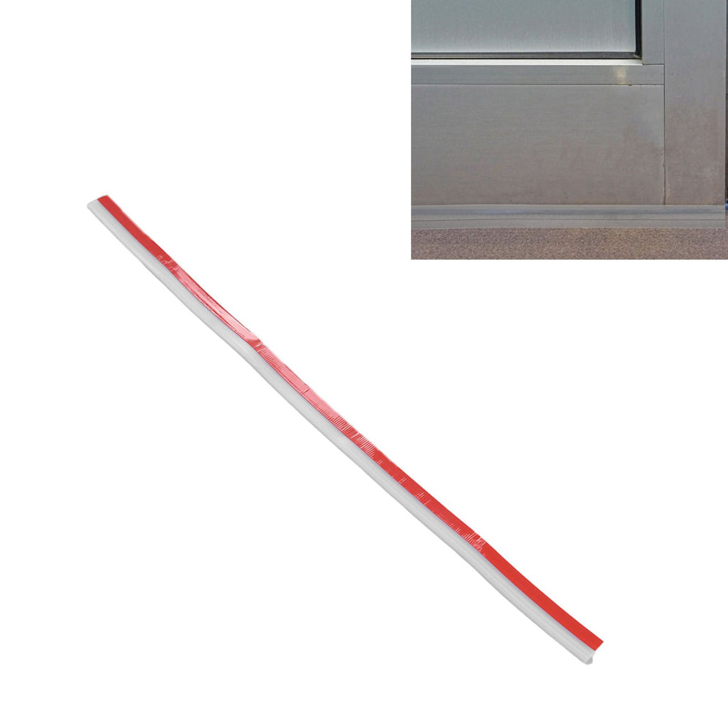Door Sealing Tape Windproof Dustproof Soundproof Silicone Rubber Sealing Strip for Within 23mm Sealing GapsTransparent