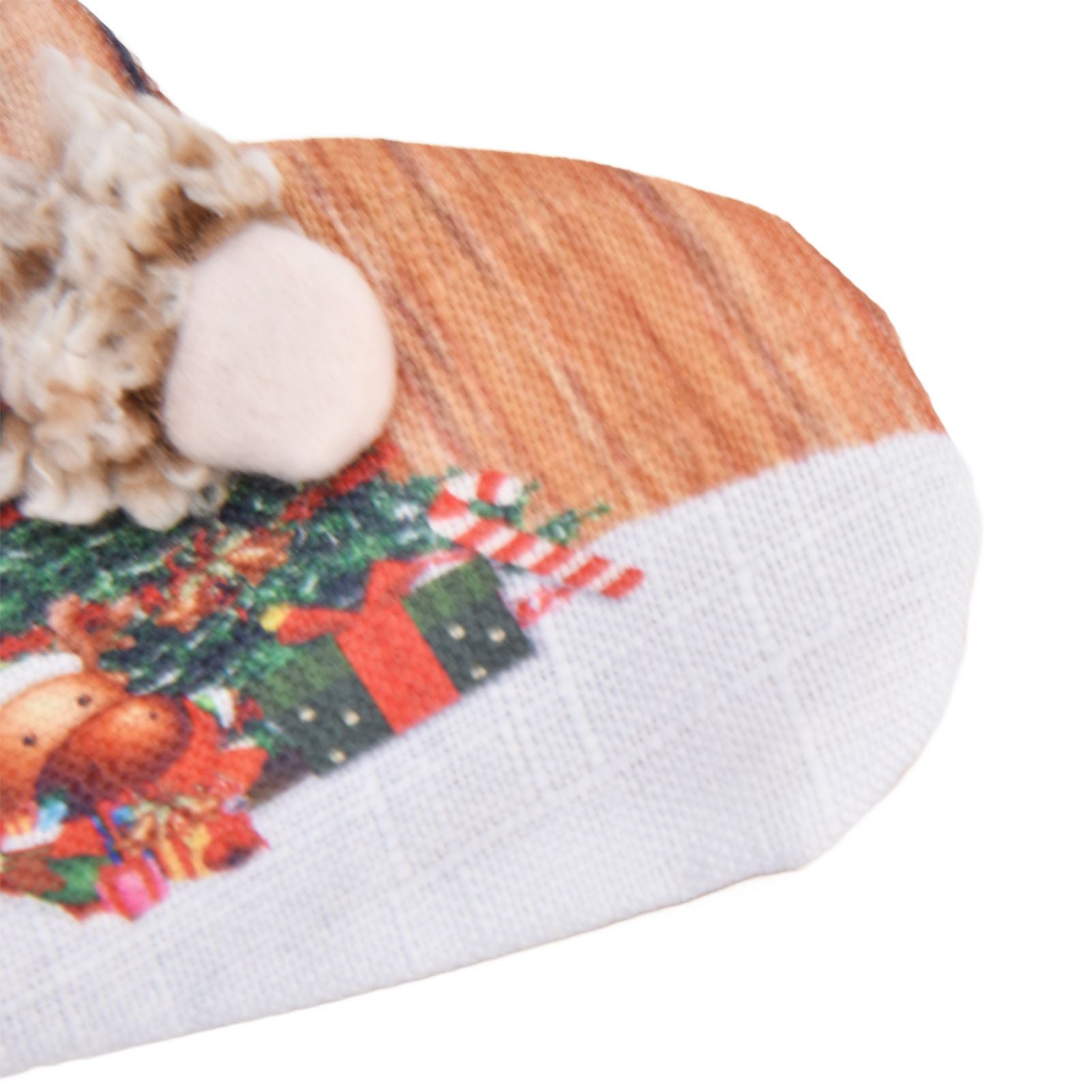 Christmas Stocking Three Dimensional Printed Christmas Stocking Gift Bag Ornament for Christmas Tree Fireplace HangingElderly