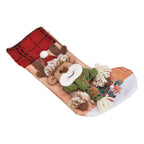 Christmas Stocking Three Dimensional Printed Christmas Stocking Gift Bag Ornament for Christmas Tree Fireplace HangingDeer