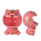Cut Animal Shaped Key Phone Storage Basket Container Home Entryway Decor Accessory Display MoldPink