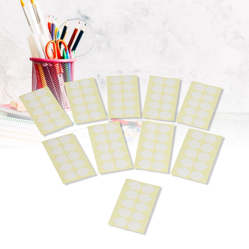 10Pcs Candle Wick Stickers Double Sided Heat Resistant Durable Convenient Candle Making Stickers