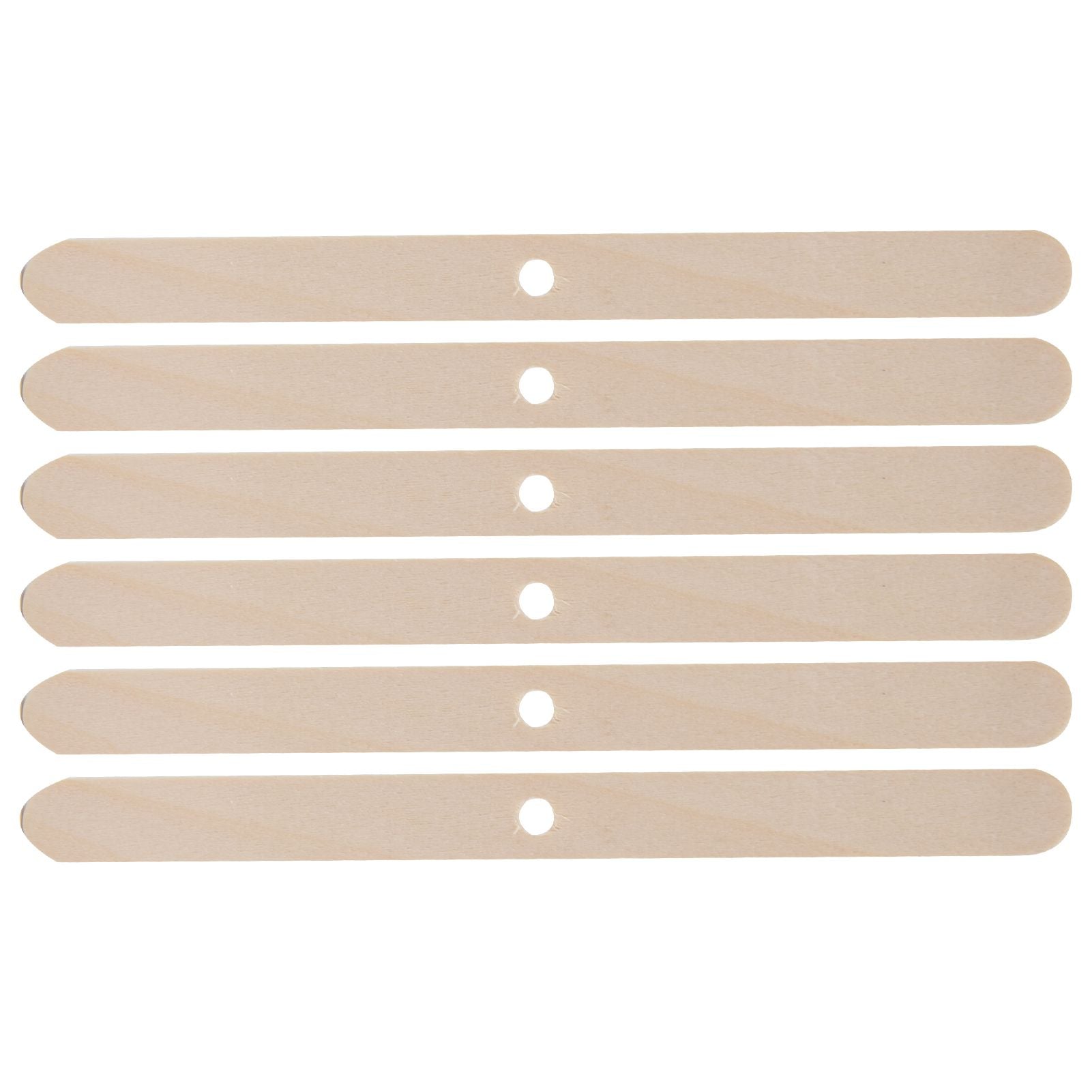 50Pcs Candle Wick Holder Birch Easy Use Reusable Wooden Wax Core Holder for Making Candles114x10mm Single Hole