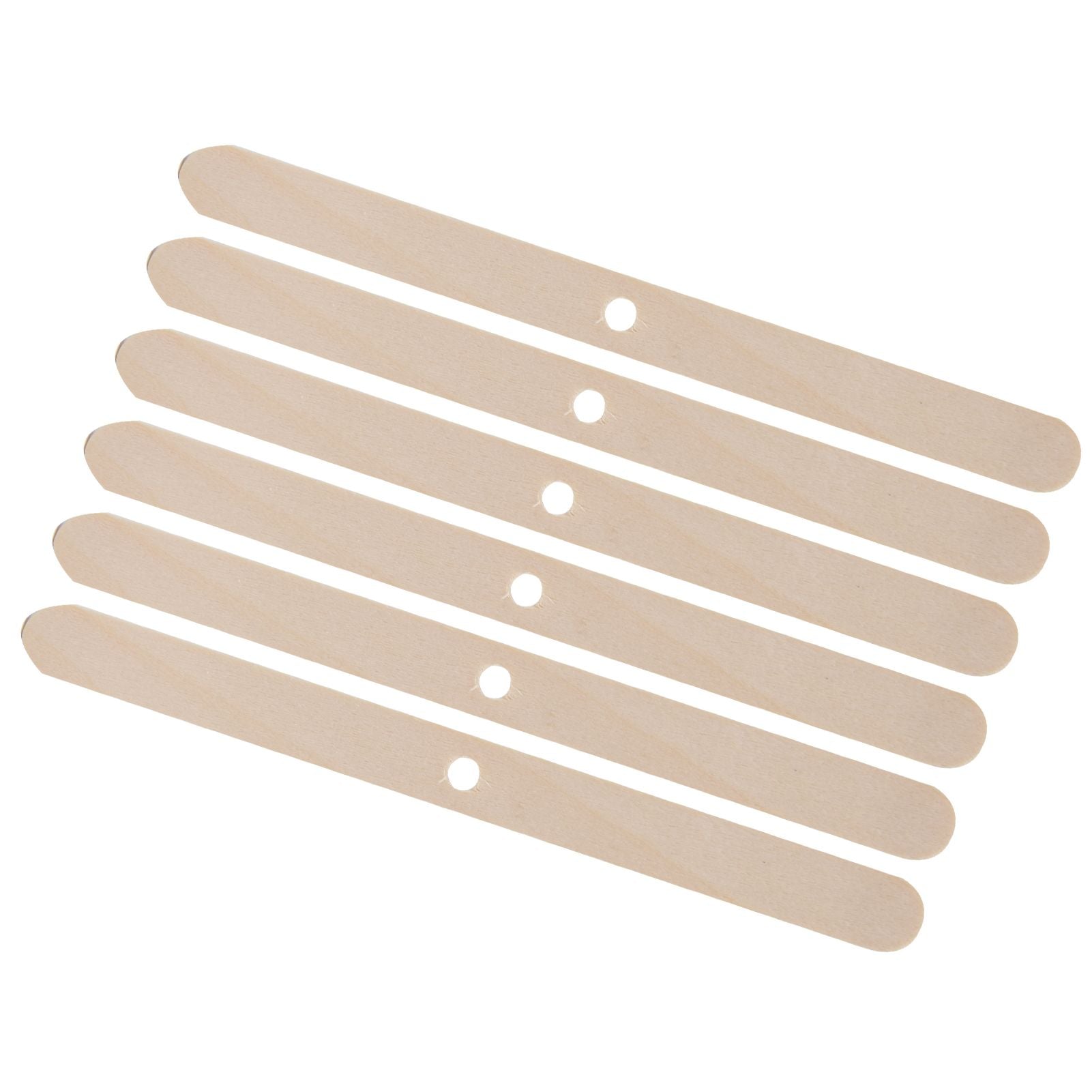 50Pcs Candle Wick Holder Birch Easy Use Reusable Wooden Wax Core Holder for Making Candles114x10mm Single Hole