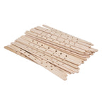 50Pcs Candle Wick Holder Birch Easy Use Reusable Wooden Wax Core Holder for Making Candles180x10mm 7 Hole