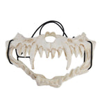 Skull Mask Latex Tiger Tooth Type Durable Waterproof Adjustable Scary Mask for Party Festival Theater