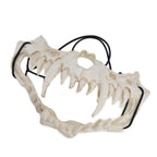 Skull Mask Latex Tiger Tooth Type Durable Waterproof Adjustable Scary Mask for Party Festival Theater