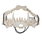 Skull Mask Latex Tiger Tooth Type Durable Waterproof Adjustable Scary Mask for Party Festival Theater