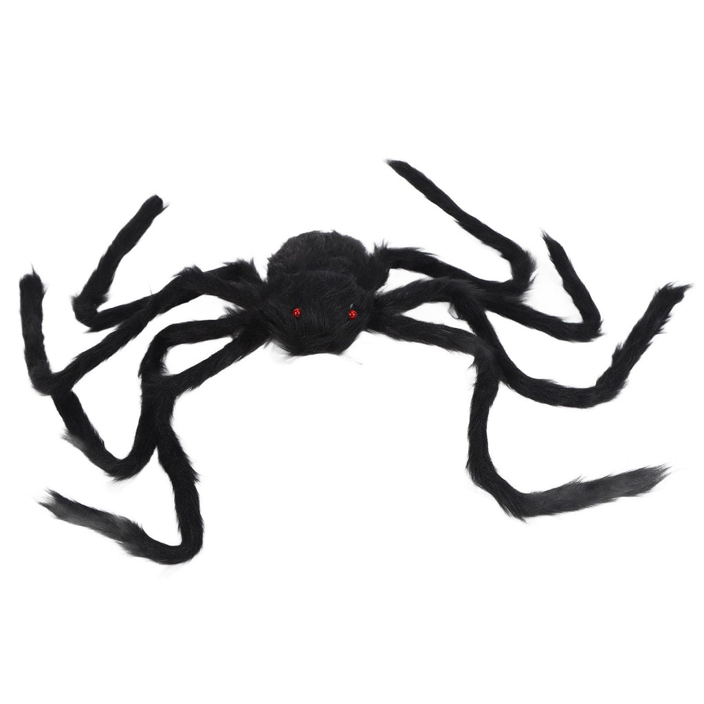 Spiders Halloween Decor Terrible Reusable Black Giant Spider Halloween Decoration for Indoor Outdoor90cm