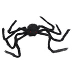 Spiders Halloween Decor Terrible Reusable Black Giant Spider Halloween Decoration for Indoor Outdoor90cm