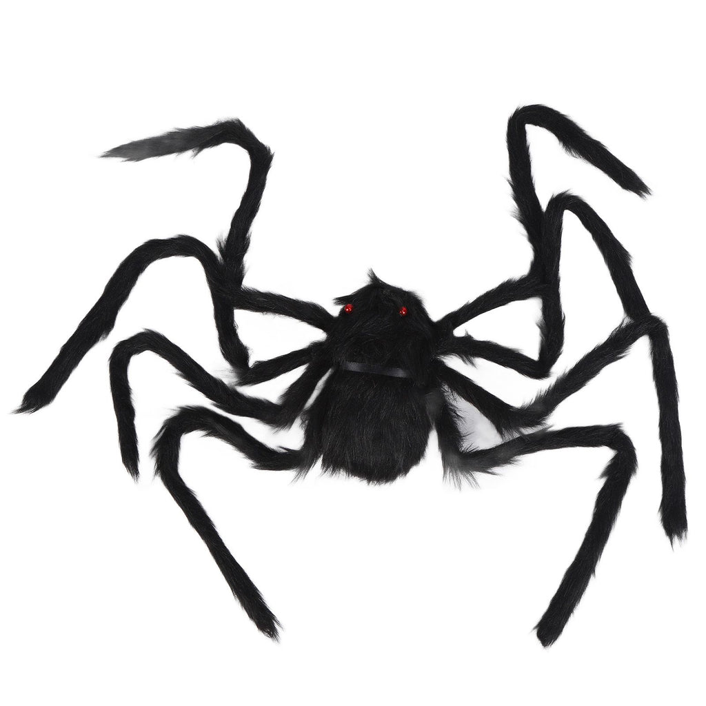 Spiders Halloween Decor Terrible Reusable Black Giant Spider Halloween Decoration for Indoor Outdoor90cm