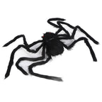 Spiders Halloween Decor Terrible Reusable Black Giant Spider Halloween Decoration for Indoor Outdoor90cm