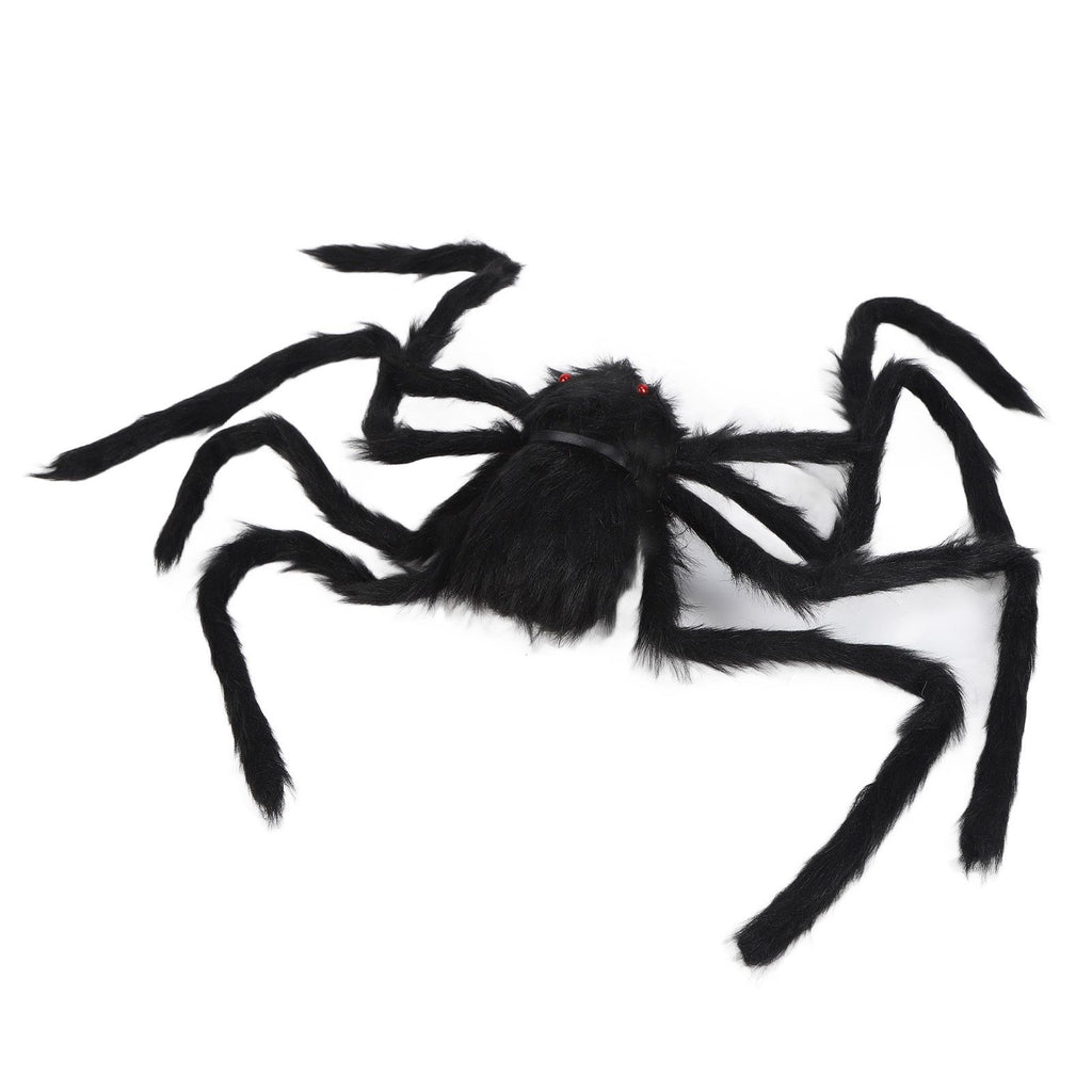 Spiders Halloween Decor Terrible Reusable Black Giant Spider Halloween Decoration for Indoor Outdoor90cm