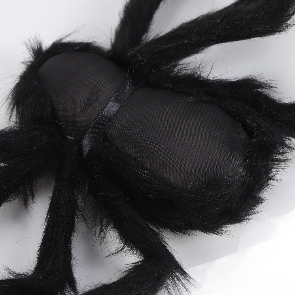 Spiders Halloween Decor Terrible Reusable Black Giant Spider Halloween Decoration for Indoor Outdoor90cm
