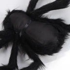 Spiders Halloween Decor Terrible Reusable Black Giant Spider Halloween Decoration for Indoor Outdoor90cm