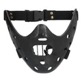 Lamb Mask Black Durable Adjustable Resin Cosplay Mask for Halloween Carnival Parties
