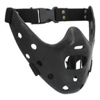 Lamb Mask Black Durable Adjustable Resin Cosplay Mask for Halloween Carnival Parties
