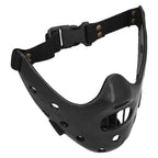 Lamb Mask Black Durable Adjustable Resin Cosplay Mask for Halloween Carnival Parties