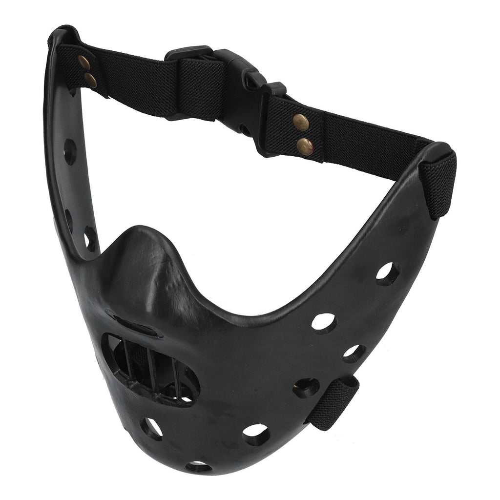 Lamb Mask Black Durable Adjustable Resin Cosplay Mask for Halloween Carnival Parties