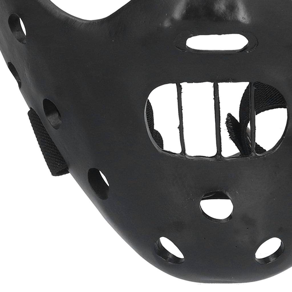 Lamb Mask Black Durable Adjustable Resin Cosplay Mask for Halloween Carnival Parties
