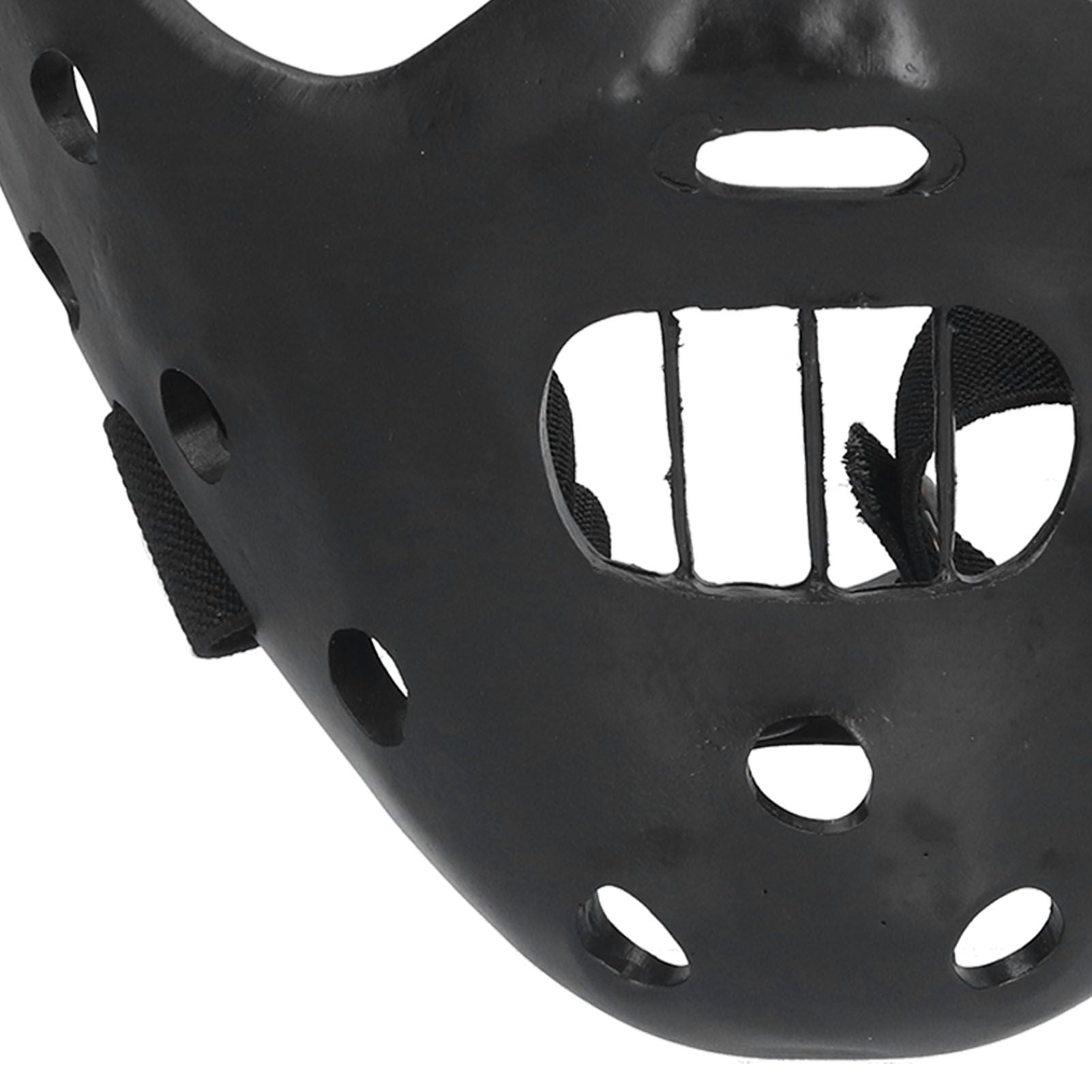 Lamb Mask Black Durable Adjustable Resin Cosplay Mask for Halloween Carnival Parties