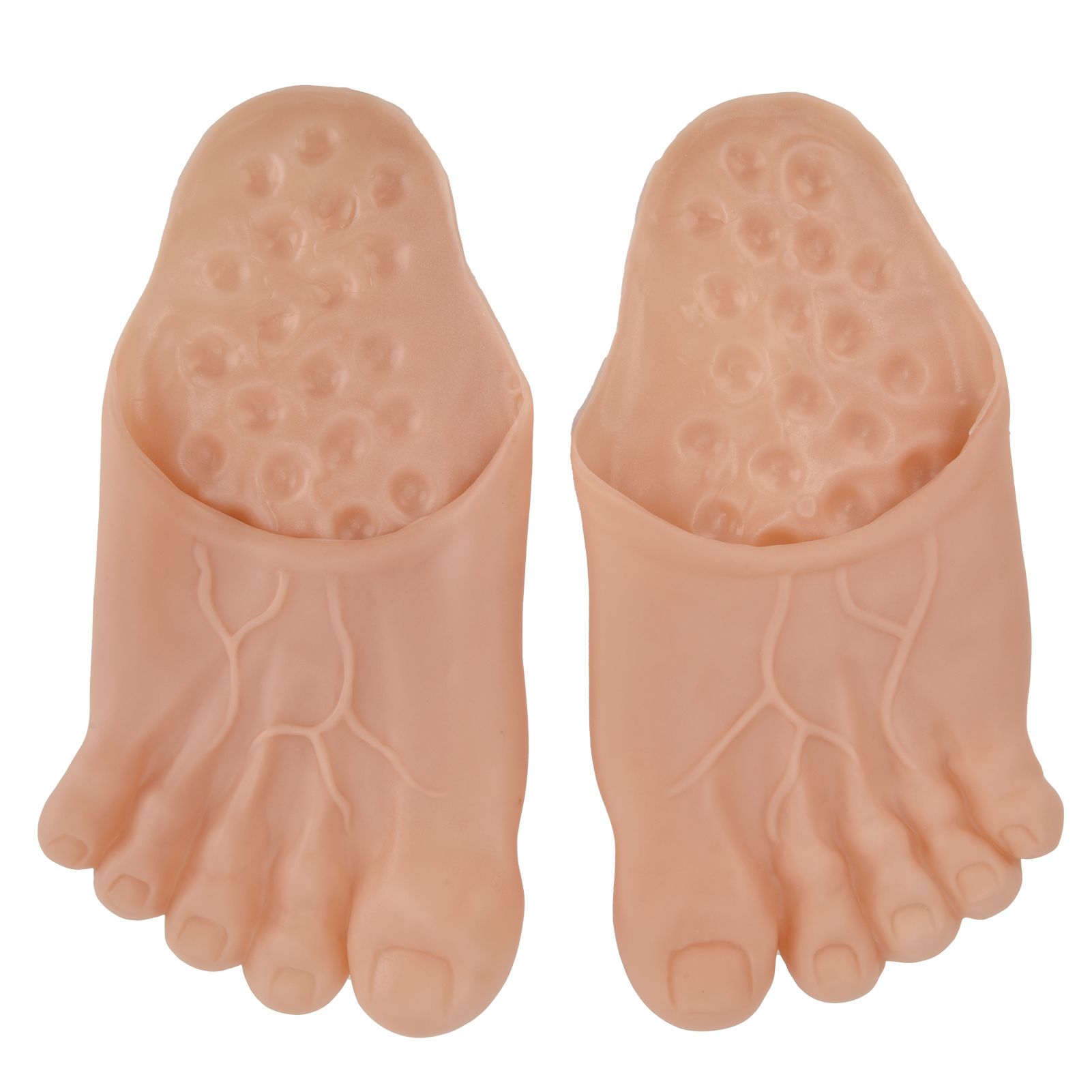 1 Pair Large Foot Slippers Shoes Cover Halloween Cosplay Costume Props Party AccessoriesYellowish Pink