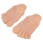 1 Pair Large Foot Slippers Shoes Cover Halloween Cosplay Costume Props Party AccessoriesYellowish Pink