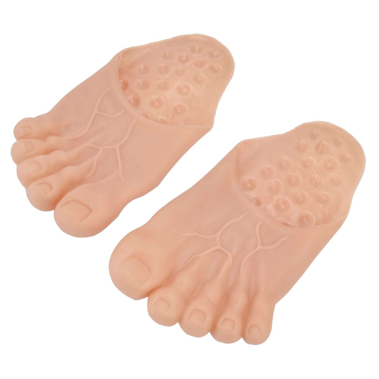 1 Pair Large Foot Slippers Shoes Cover Halloween Cosplay Costume Props Party AccessoriesYellowish Pink