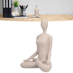 Yoga Pose Statue Nordic Sandstone Resin Yoga Pose Figurines Collectible Decoration Gifts for Home Office DecorBL560